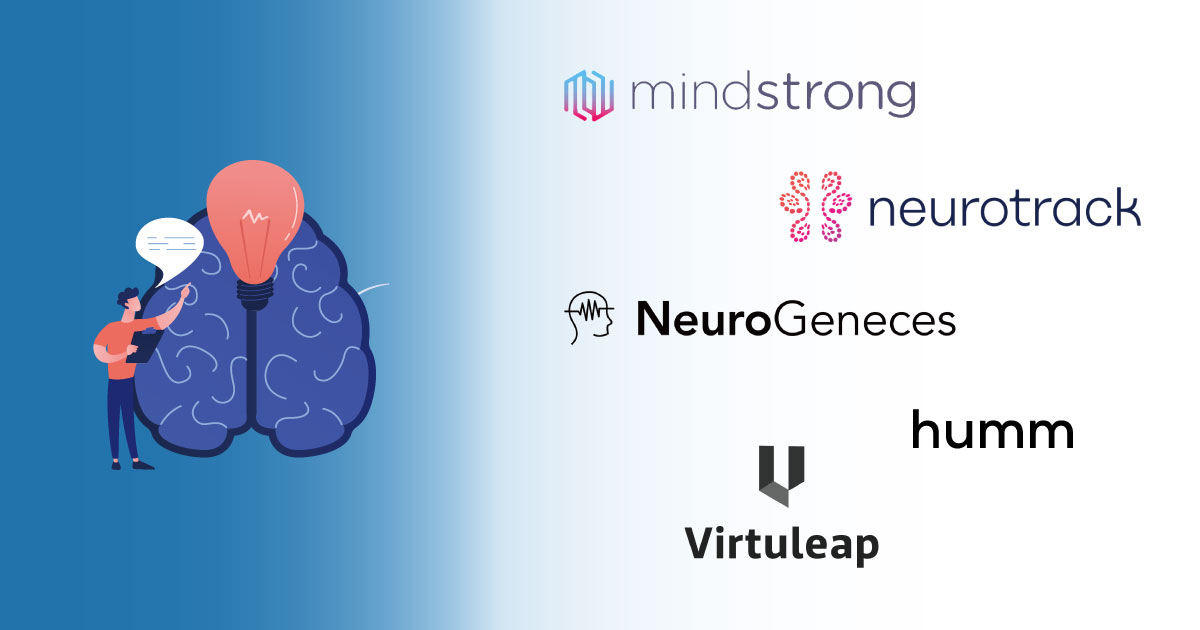 NeurotechJP banner 5 featured startups in Cognitive assessment & enhancing
